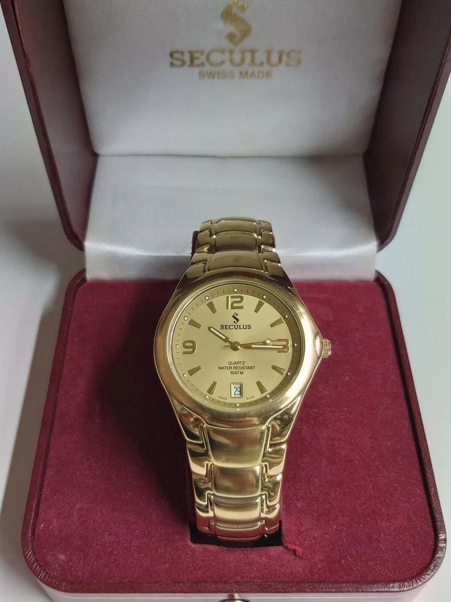 SECULUS SWISS Quartz Men s Watch New Swiss Battery Uhr Reloj