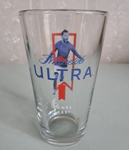 Lionel Messi Michelob Ultra Collectable 16oz Pint Glass Argentine Footballer - Picture 2 of 2