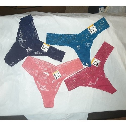 Paquete de 4 pares de tangas de encaje New Directions nuevo con etiquetas - Imagen 3 de 3