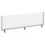 bush business furniture 66w desk top privacy screen , frosted acrylic/anodized
