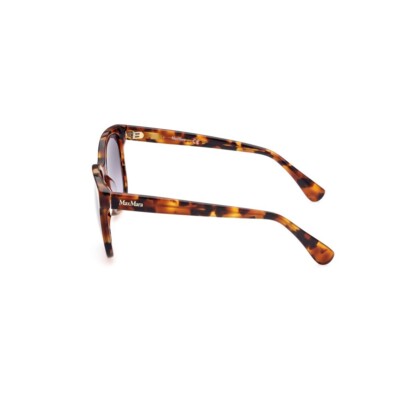 MAXMARA スクエアフレムサンクラス MM0025 53B MAX MARA LOGO7 MM0025 53B Brown Havana Square Plastic