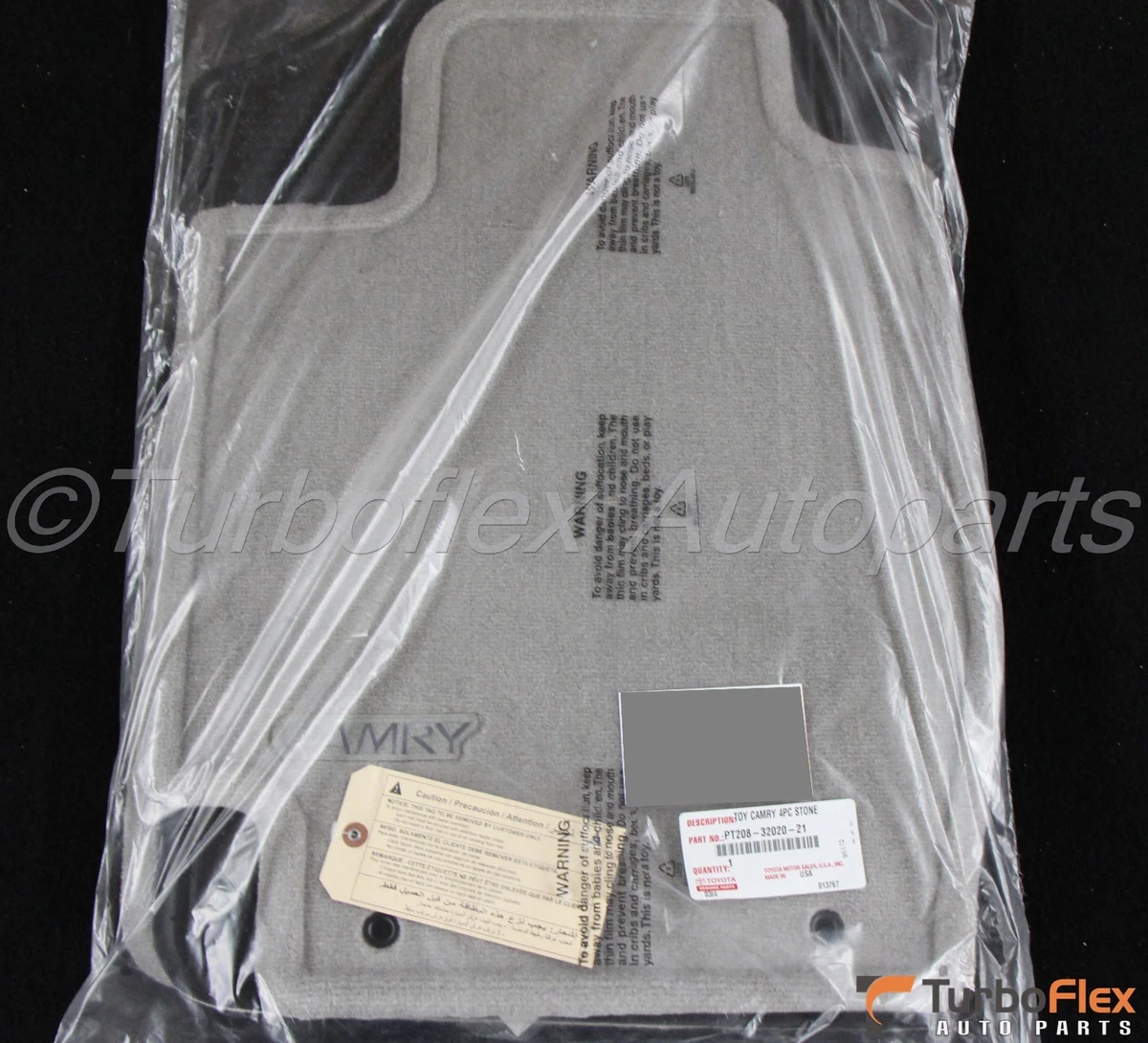 Toyota Camry 2002 2006 Stone Gray Carpet Floor Mat Set Genuine