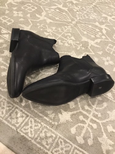 Women’s Nine West Black Leather Pointed Ankle Pull Up Boots size 36/6 - Picture 16 of 19