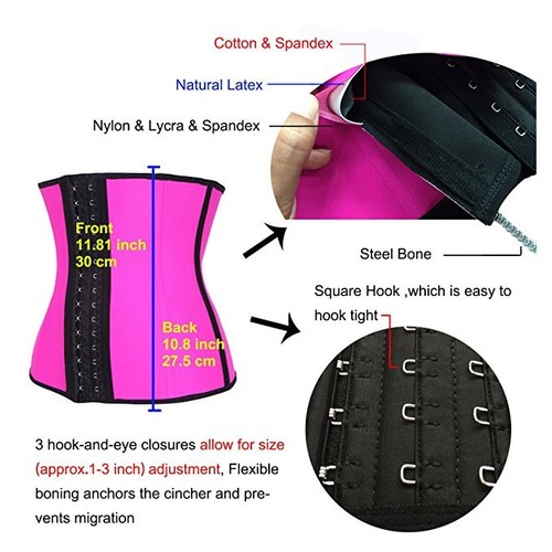 Fajas Reductoras Colombianas Long Torso Latex Waist Trainer Body Shaper Corset - Picture 9 of 17