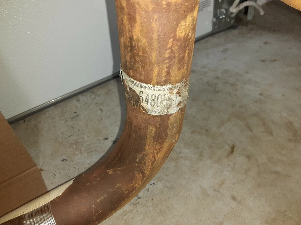 1956 Packard Clipper tubo de escape traseiro esquerdo e silenciador peça N.O.S # 6480551 - Imagem 4 de 4