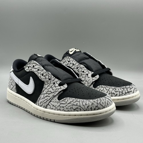 Nike Air Jordan 1 Women Size 6.5 Low Shoes Grey Cement Elephant CZ0775 001 - Picture 3 of 9