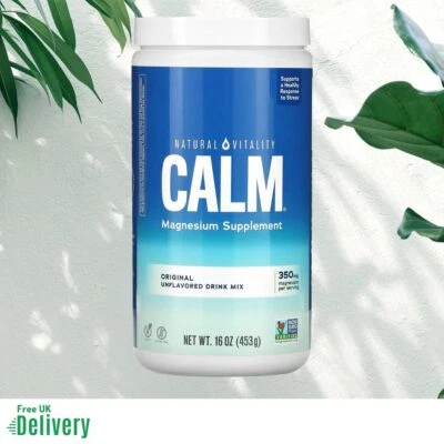 Natural Vitality Natural Calm Magnesium Powder (453g) UK Freepost Synergy