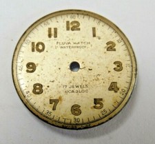 Vtg FLUVA INCABLOC  Wrist or POCKET Watch Parts FOR REPAIR AS IS