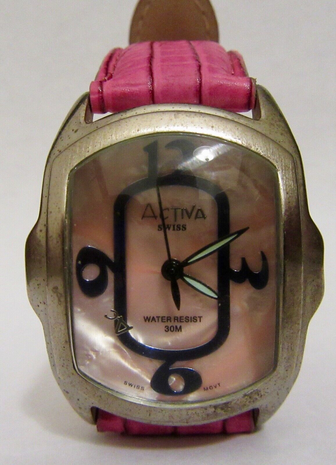 Activa Swiss Ladies Water Resistant  Wristwatch # 495454 For Parts or Repair 