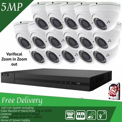 HIKVISION 16CH CCTV SECURITY SYSTEM 5MP VARIFOCAL