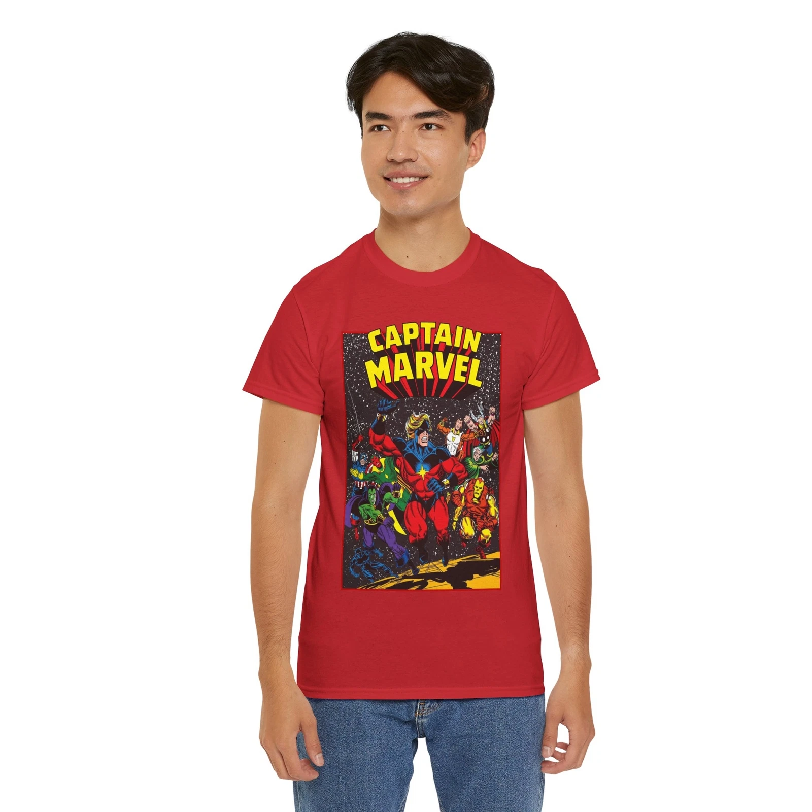Captain Marvel T-Shirt - Marvel Comics - Jim Starlin Art - Mar-Vell - Kree