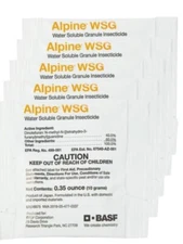 5 Pouches x 10 Gram Packet Alpine WSG Water Soluble Insecticide Kill Ant Roach