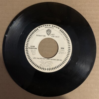 Hank Thompson, 45rpm, VG+, Where is The Circus, Warner Brothers
