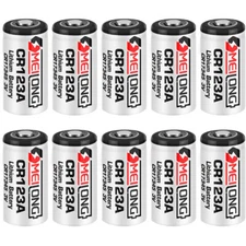 10x CR123A/CR17345 3V 850mAh Non-rechargeable PLC Battery