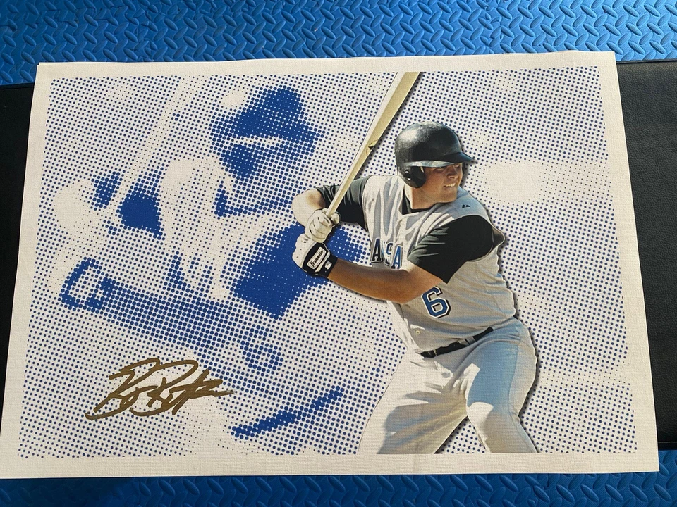Billy Butler Just Minors Signed 19x13 Canvas Lot Of 3  - Image 3 of 3