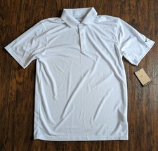 Nike Shirt Men  s White Micro Pique 2.0 Polo Golf Dri-Fit, Medium, New NWT
