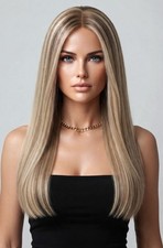 Echthaar Perücke remy Front Lace Wig glatt h...