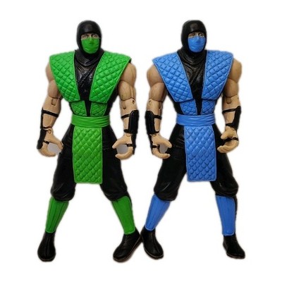 Mortal Kombat 6-inch classic ninja action figures Jazwares Subzero & Reptile Lot