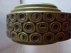 McCoy #34 Scandia Green Planter, Mid Century Geometric Motif