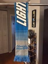 Tampa Bay Lightning Old Logo Blue and Gray Knitted Scarf SGA