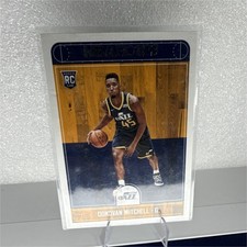 2017-18 Panini NBA Hoops Rookie Donovan Mitchell #263 Utah Jazz Basketball Card. rookie card picture