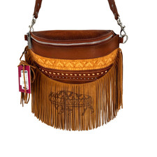 Red Dirt Hat Women's Fringe Sling Crossbody Bag Buffalo Cowgirl Western Landman