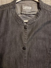 Lady's Chef Coat Urban Collection Xl Charcoal Gray
