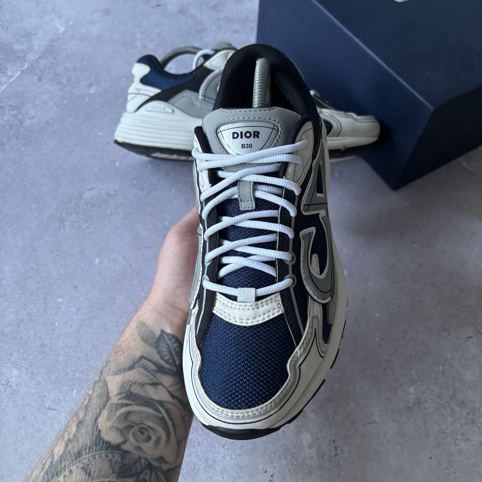 Dior B30 Trainers Mens Size 41 / UK 7 / US 8 Blue / Grey / White image 10