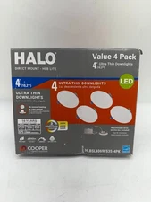 HALO HLBSL4 4 in. LED Canless Recessed Light Kit Adjustable CCT Dimmable(4-Pack)