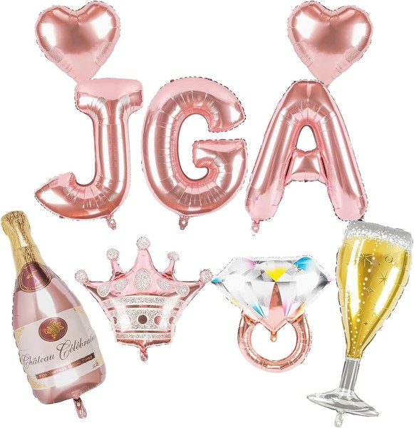 Luftballons Xxl 9 StüCk Rosegold Jga Deko Bride To Be Junggesellinnenabschied-image