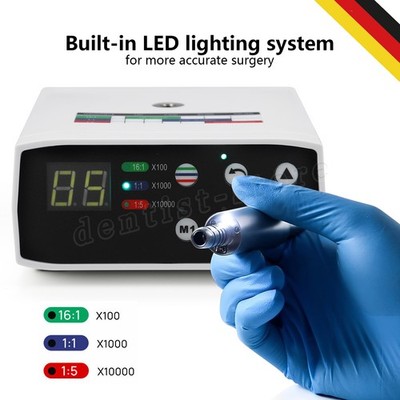 Dental Brushless LED Electric Micro Motor For NSK E-Type 1:1/16:1/1:5 Handstück