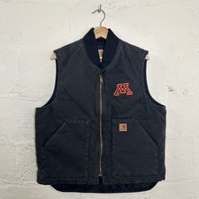Vintage Carhartt Quilted Artic Vest Black Minnesota 101383-001 Men s Large