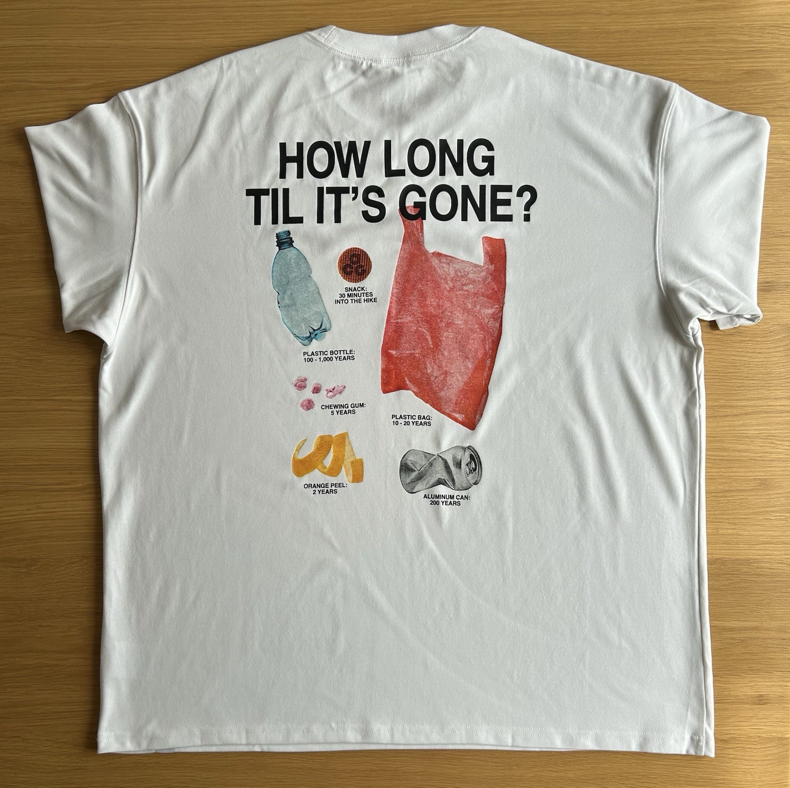 OFF WHITE X NIKE T shirt Nike ACG Graphic Dri Fit 'Pack It In' bianco sporco X Large