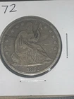 1872 Seated Liberty Half Dollar Coin