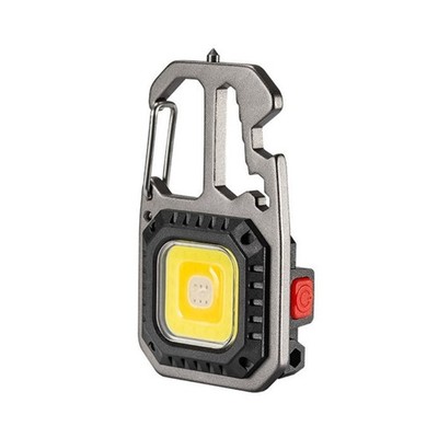Small LED Flashlights Waterproof Plastic Texture Flashlights with Keychain Hook