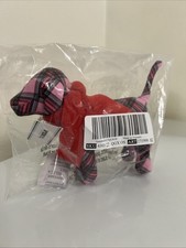 VICTORIA SECRET 2025 Holidays PINK MINI DOG WEARING A Red Scarf New