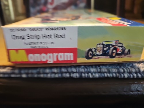 Monogram '32 Ford Deuce Roadster Drag Strip Hot Rod PC 55 SEALED OPEN BOX - Picture 19 of 20
