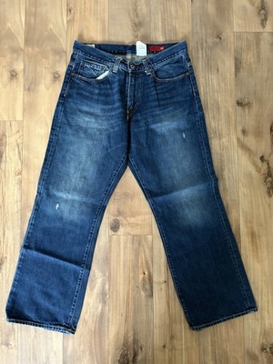 Express Jeans X2 m42 Loose Fit Boot Cut Dark Denim 33x30 Very Clean Free Ship