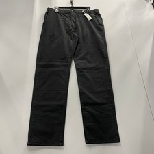 MARINE LAYER Saturday Twill Chino Pants Men's Size L Washed Black