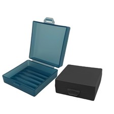 Elimeta Soap Holder 2 Pack, Shower Bar Case Box Fit Dr Squatch, Black / Blue