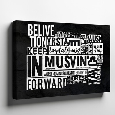 Create A Visually Engaging Collage Of Motivational Quotes And Phrases Wall Art