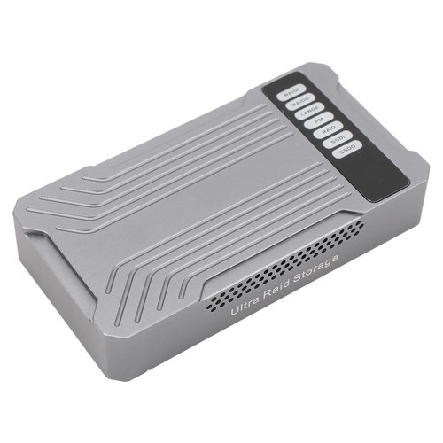 M.2 NVME Dual Bay SSD Enclosure For JMS586R Chip Dual Type C USB3.2 GEN2 CB - Afbeelding 2 van 24