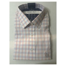 Stafford Smart Tech Performance Poplin Dress Shirt 17-17 1/2. 34-35 NWT