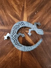 GECKO METAL WALL HANGING LIZARD POOL PATIO DECOR BEACH TROPICAL Gecko/ LIZARD