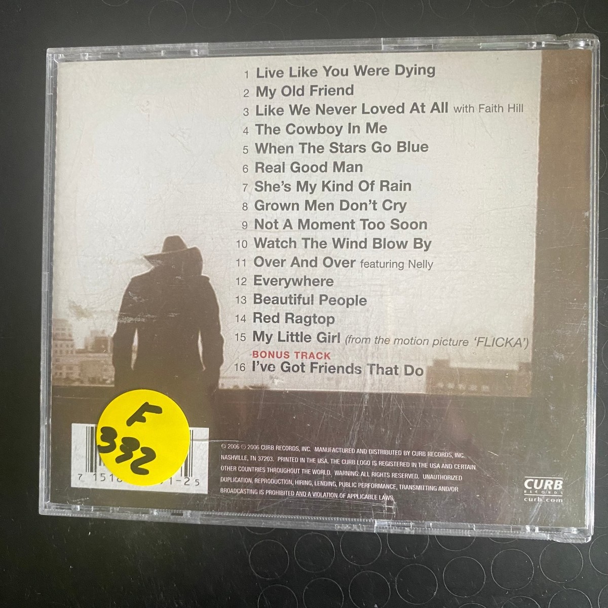 Tim McGraw – Greatest Hits Vol 2 CD 2006 Country Curb Records | eBay