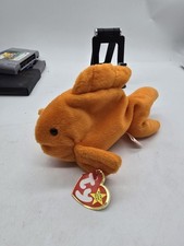 Ty Beanie Baby Goldie the Gold Fish   Style #4084 Time Traveler Born 96 Made 93