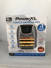 PowerXL Vortex 10 Quart 2-Basket Air Fryer, Timer with Auto Shut off-BRAND NEW