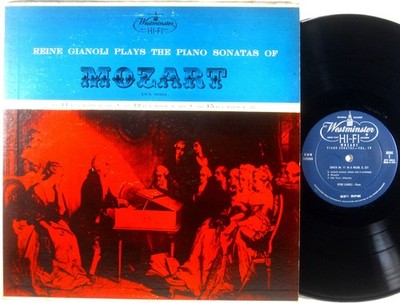 WESTMINSTER Mozart REINE GIANOLI Piano Sonatas Vol. 4 #11 #12 #15 XWN-18504 VG+