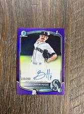2025 Bowman Draft Griffin Hugus Auto /250 Purple Refractor 1st #CPA-GH Mariners