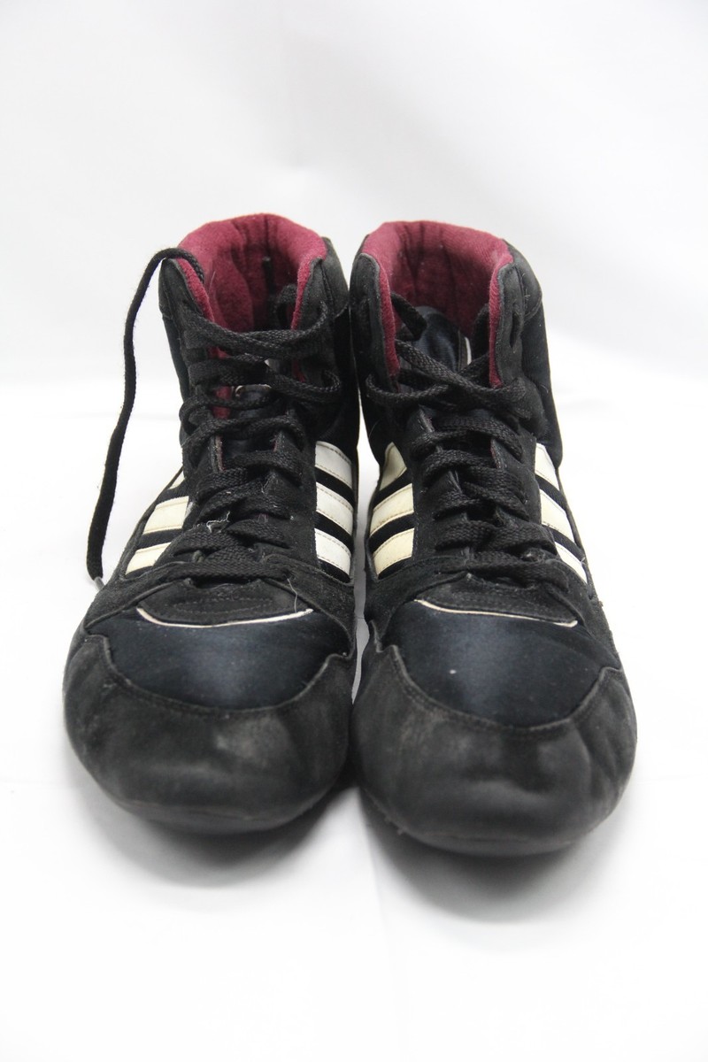Vtg Adidas Wrestling Shoes 90s Club Mondial Men\'s Size 6.5 Black Maroon Vtg Adidas Wrestling Shoes 90s Club Mondial Men main image 3